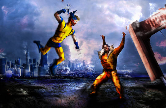 Wolverine vs Sabretooth.