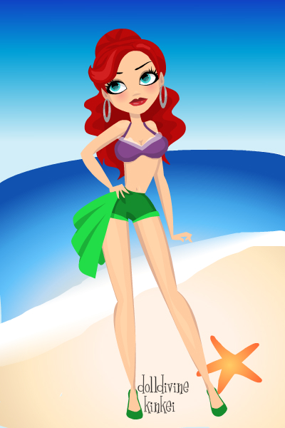 Ariel on the Beach