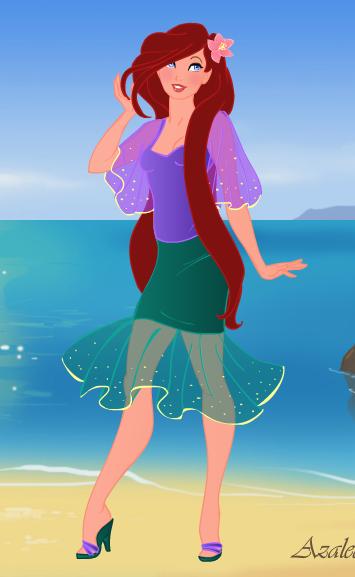 Ariel on the Beach