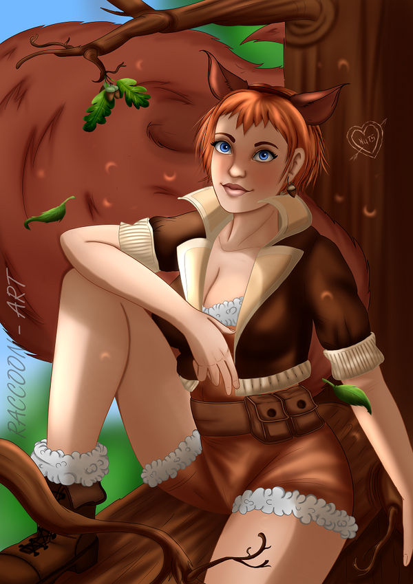 Squirrel Girl DA by Raccoon-Art