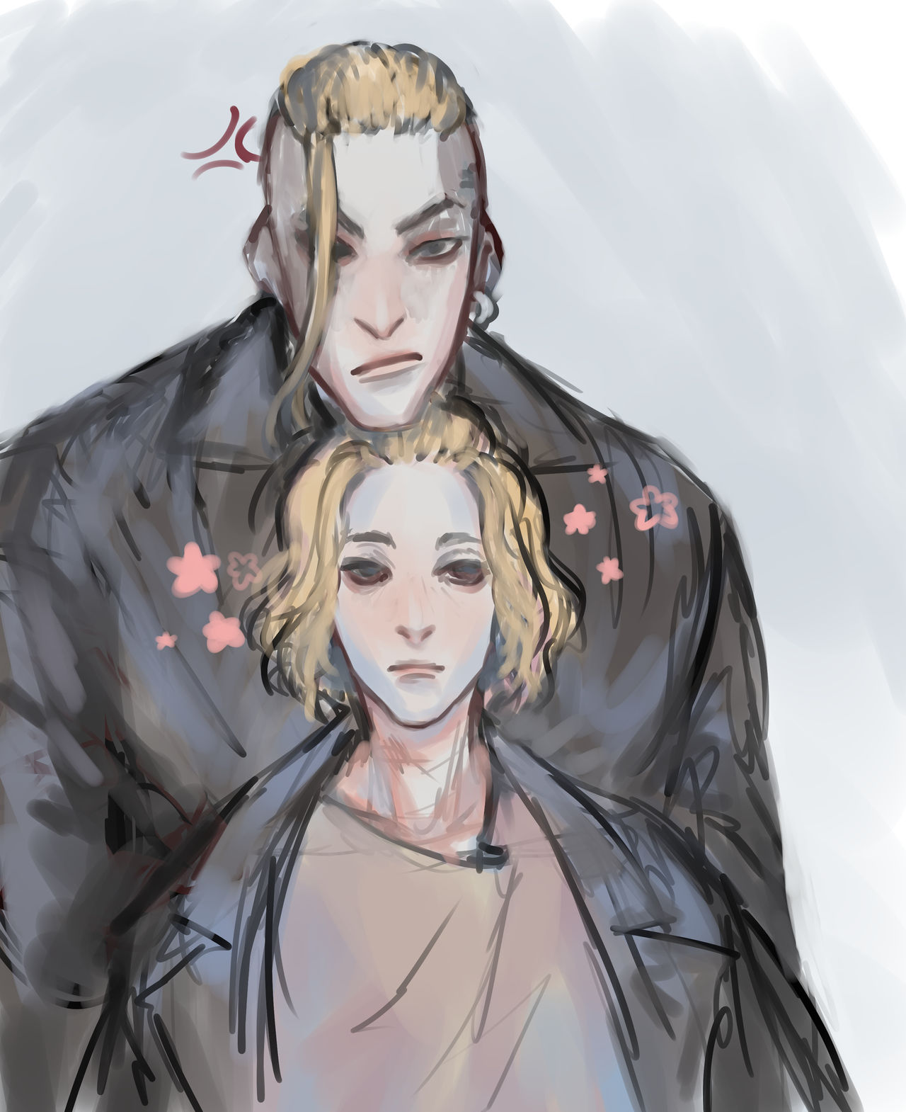 Draken and Mikey by x1m1a on DeviantArt