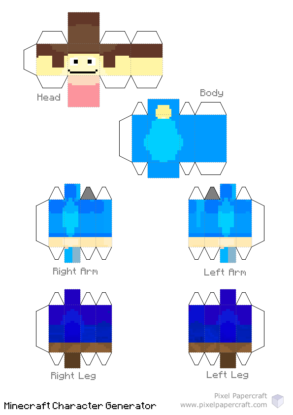 HOW TO MAKE YOUR MINECRAFT SKIN INTO A PAPER CRAFT CHARACTER 