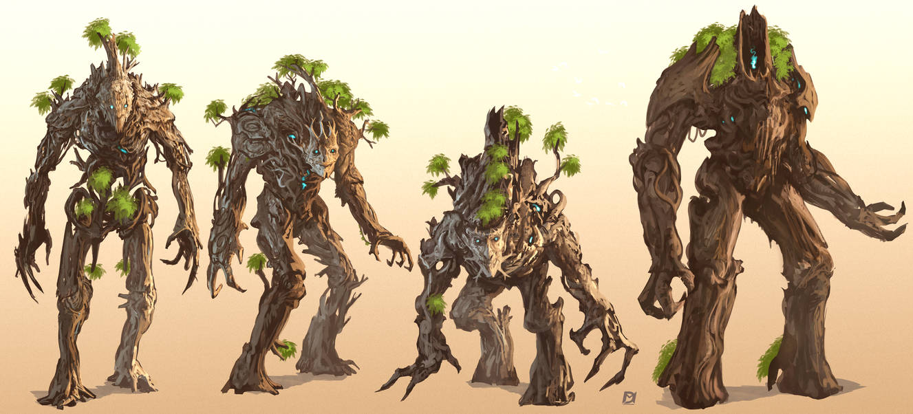 Tree Ents Deviantart Ents-Concepts-1 by Davesrightmind on DeviantArt