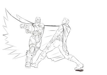 Fight of the Century Lineart