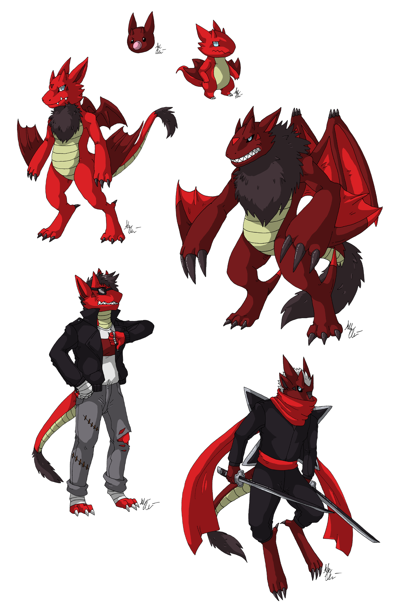 Commission - Rossomon evoline