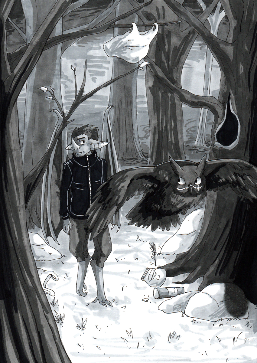 Follow the Owl Into the Creepy Forest