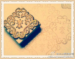 silver's rubber stamp -- floral background