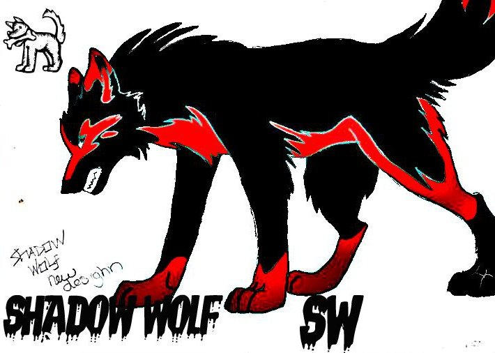 Shadow Wolf Design shadow wolf new design edited by ShadowEMOWolf on DeviantArt