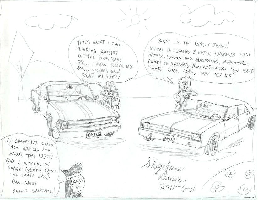 Jenny's and Mitsuki's cars