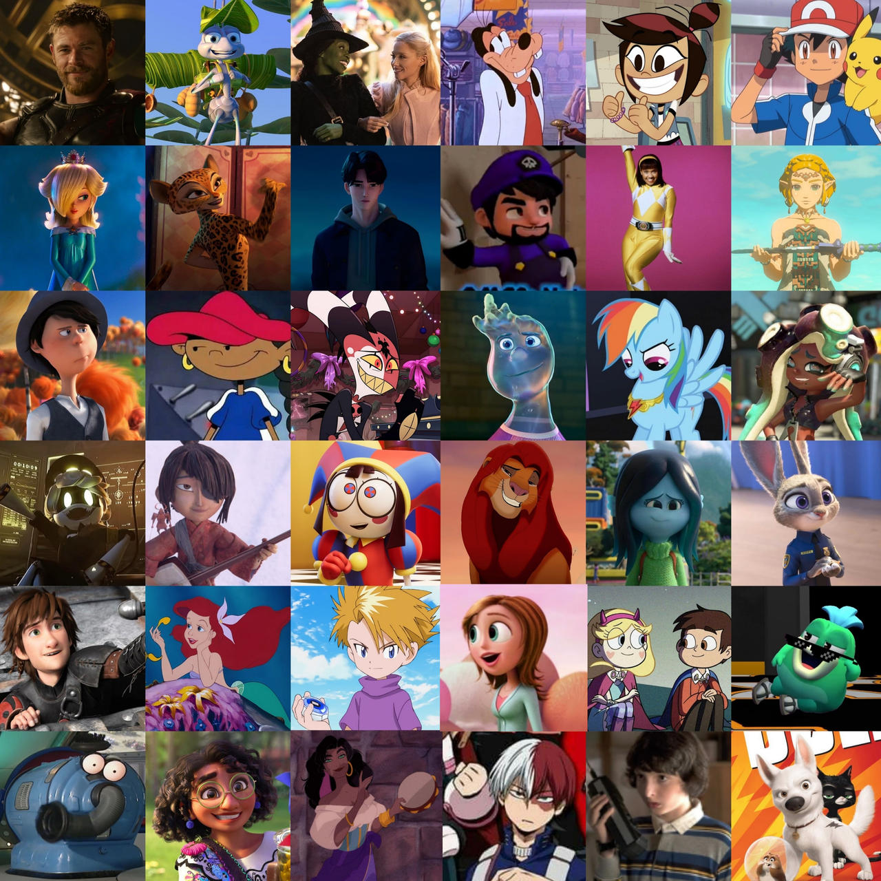 Characters Collages Deviantart My favorite character collage 2 by viviruth11 on DeviantArt