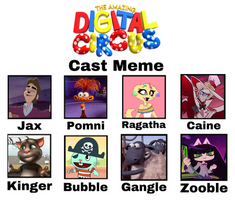 The amazing digital circus cast