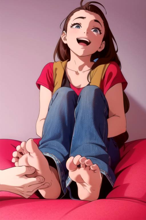 Tickle feet girl by pfieeest on DeviantArt