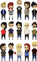 Pixel Art of my friends : )