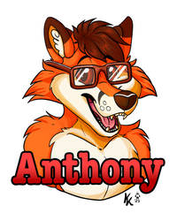 Anthony the Fox Badge