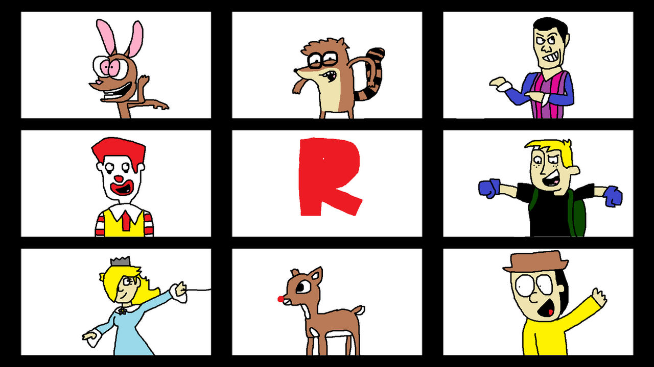 My Favorite Letter R Characters by NUCanimations on DeviantArt