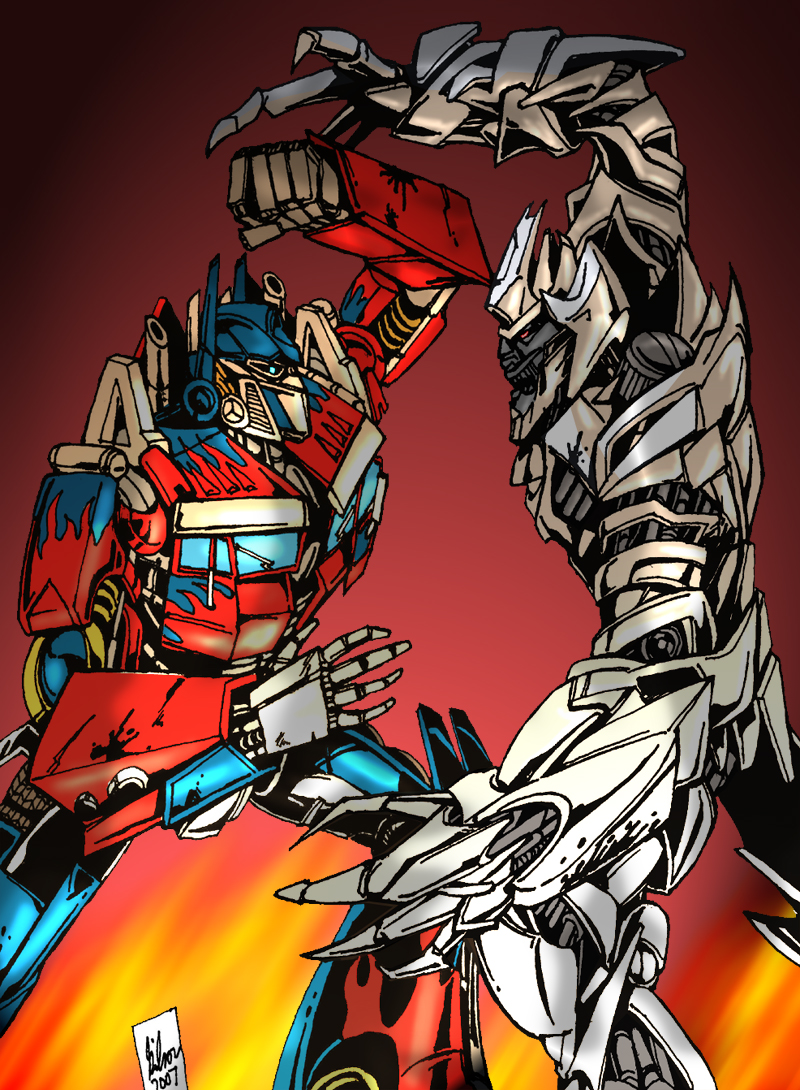 Movie Optimus vs Megatron