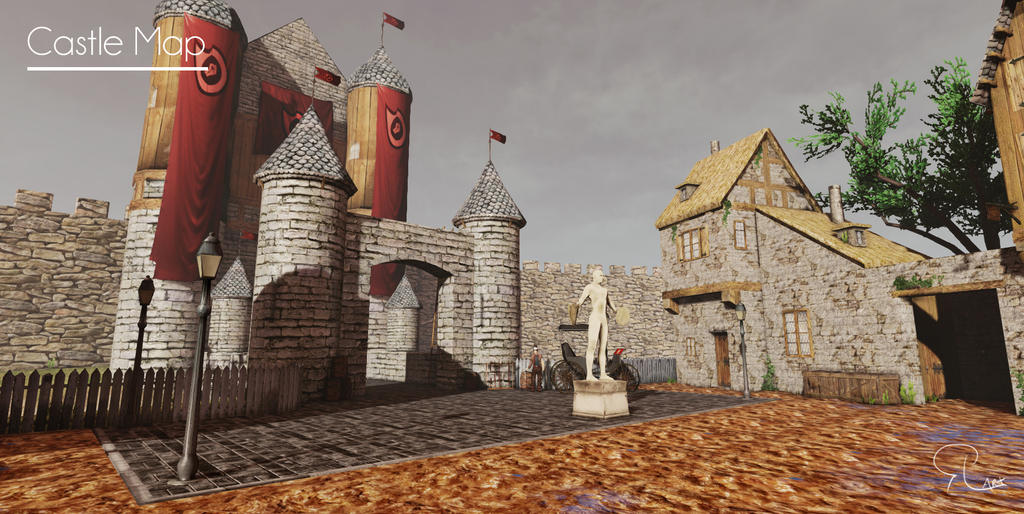 Castle Map view02 - SchoolProject by RommalArt on DeviantArt