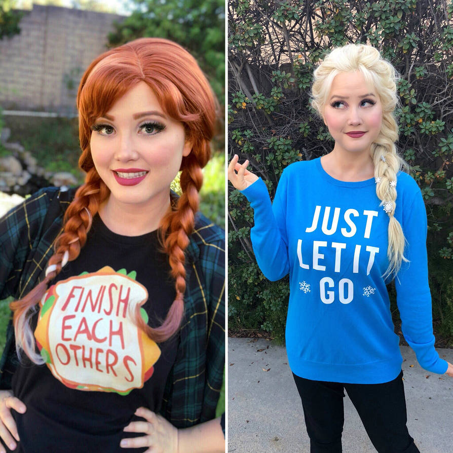 Anna and Elsa Wreck it Ralph 2 casual princesses by Twincess on DeviantArt