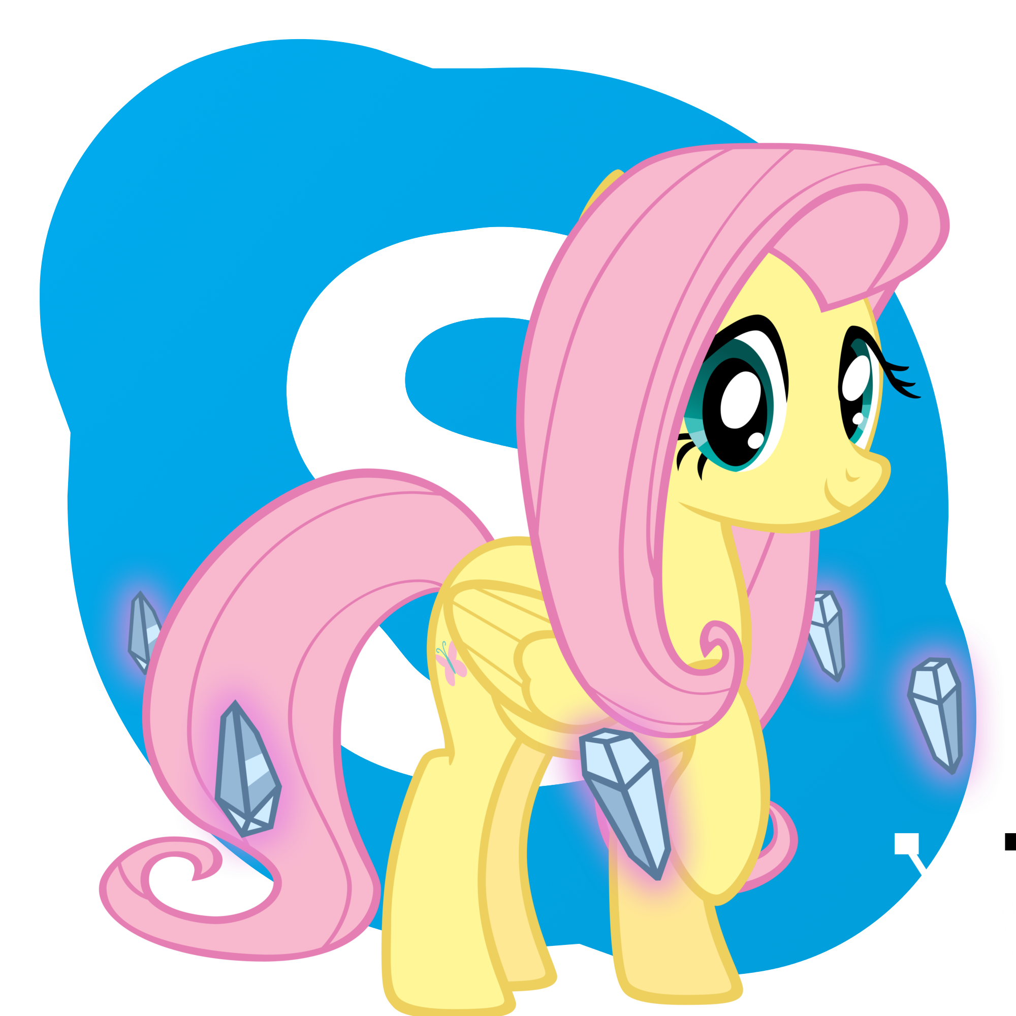 Fluttershy Skype icon