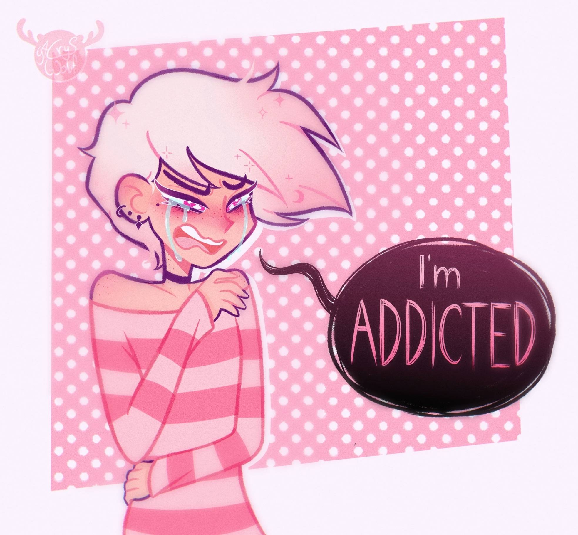 Angel Dust human Hazbin Hotel by G4CrysWolf on DeviantArt
