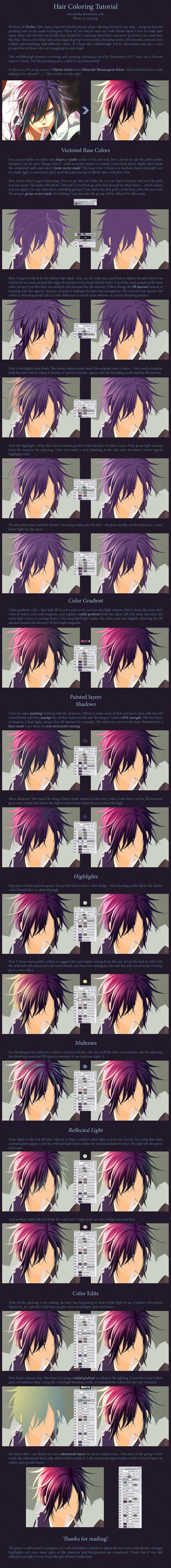 Hair Coloring Tutorial by MissNysha