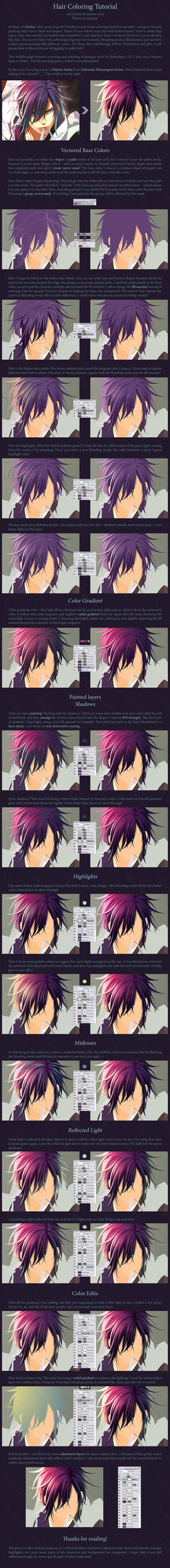 Hair Coloring Tutorial by MissNysha