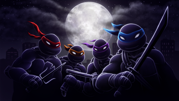 Stealthy Turtles Wallpaper