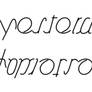 yesterday-tomorrow ambigram