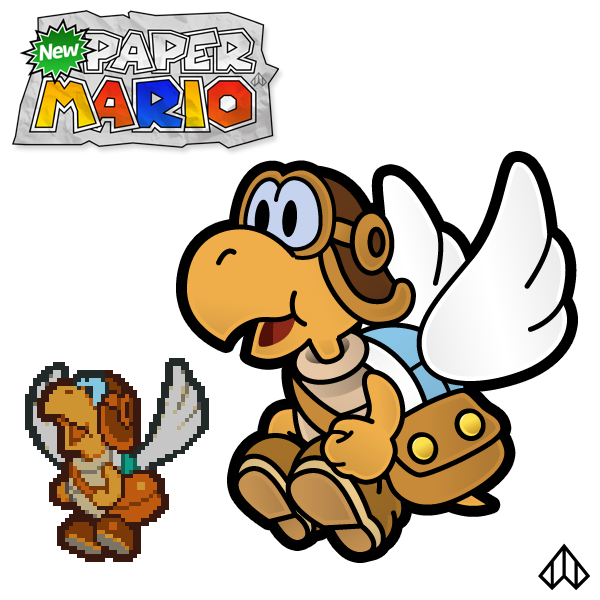 New paper best sale mario 64