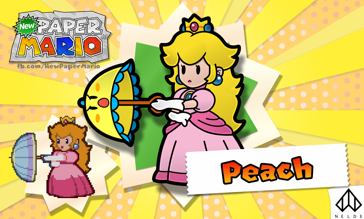 paper princess peach super paper mario