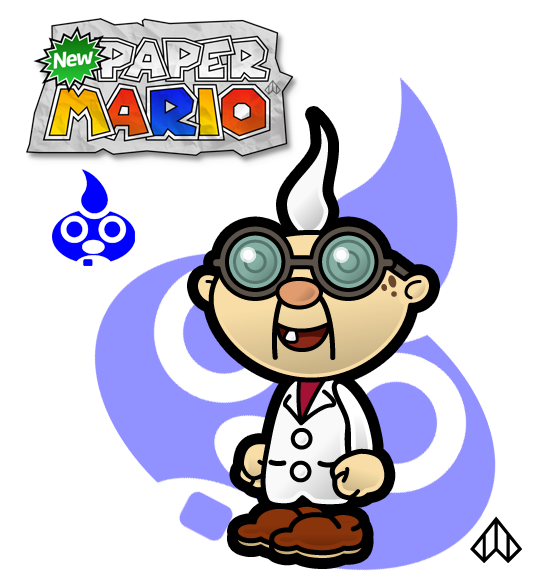 New Paper Mario: Prof. E. Gadd