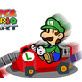 New Paper Mario Kart: Luigi Death Stare