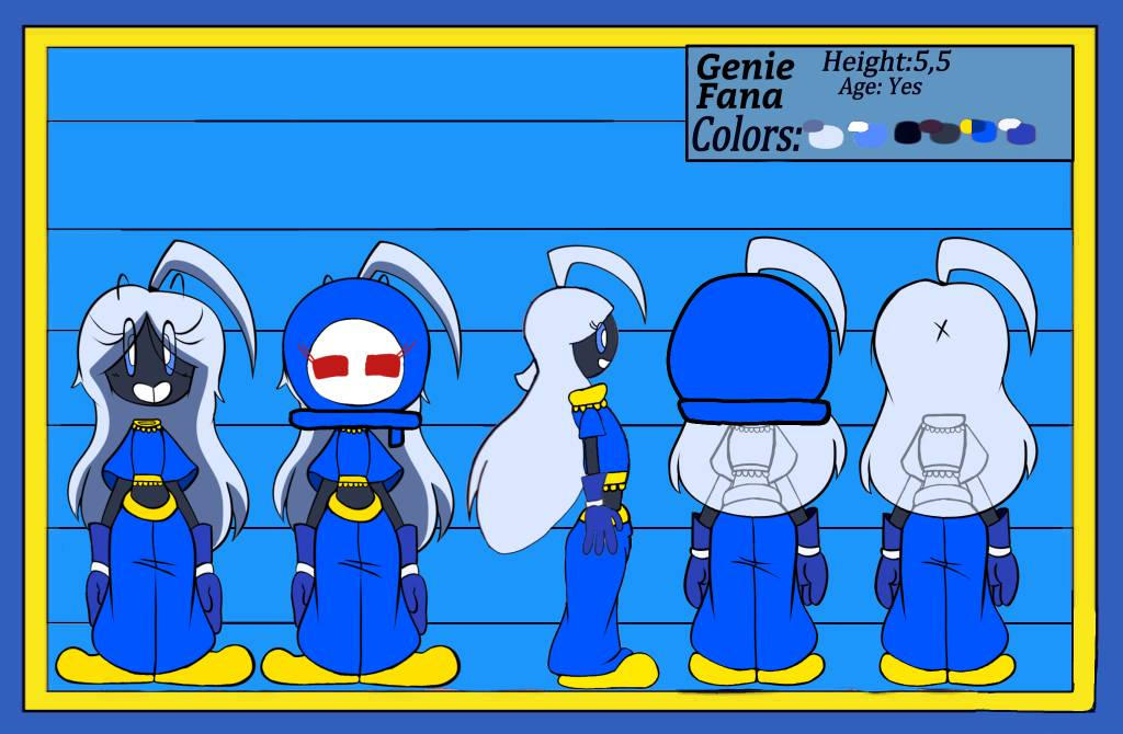 Geni Mod Figure Genie Fana Model Sheet by JustTyina on DeviantArt
