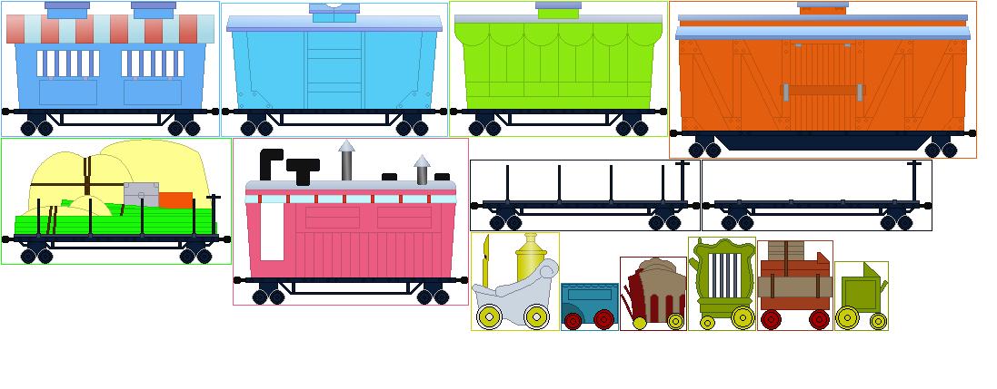 Casey Jr Color Codes Casey Jr Rolling Stock by JustTyina on DeviantArt