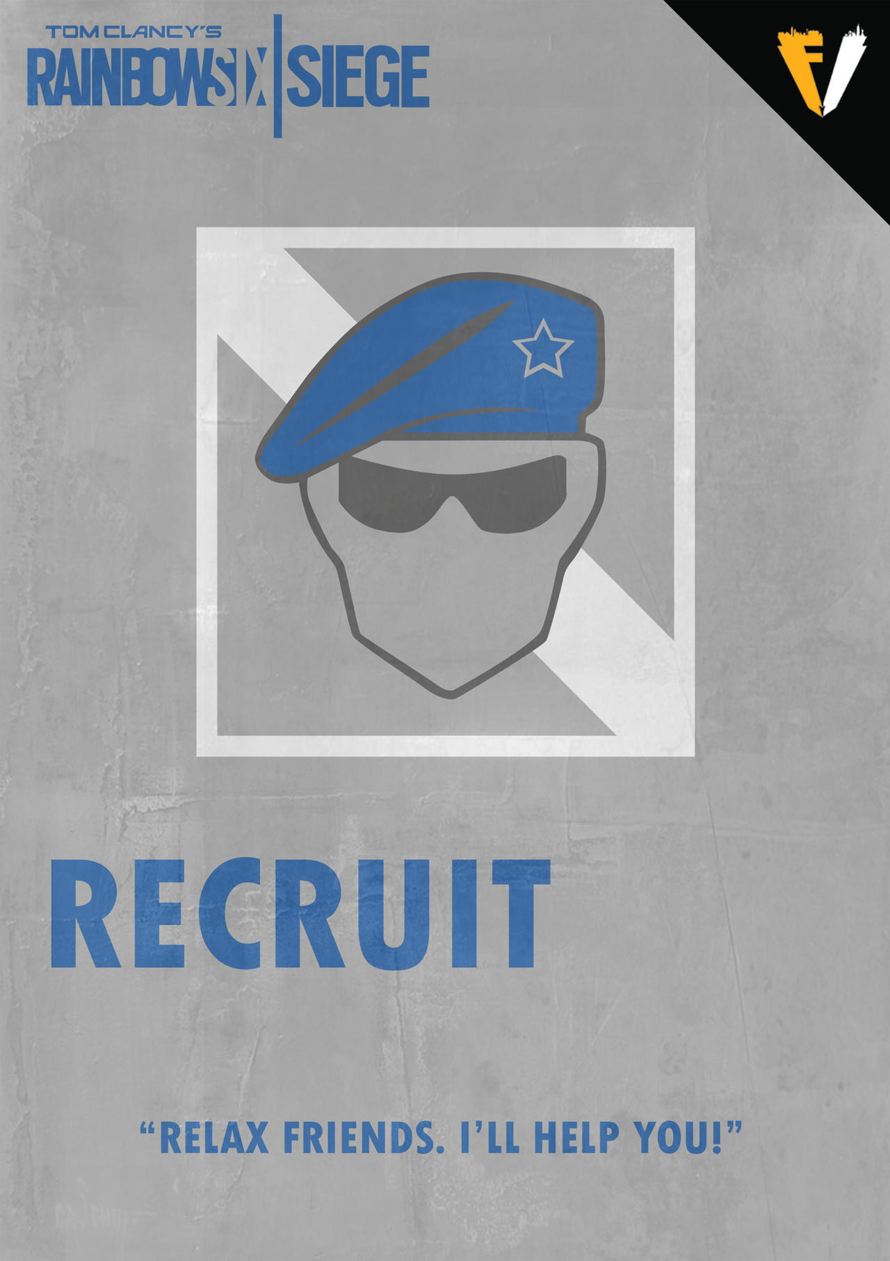 Rainbow Six Siege | Recruit | Blue by FALLENV3GAS on DeviantArt