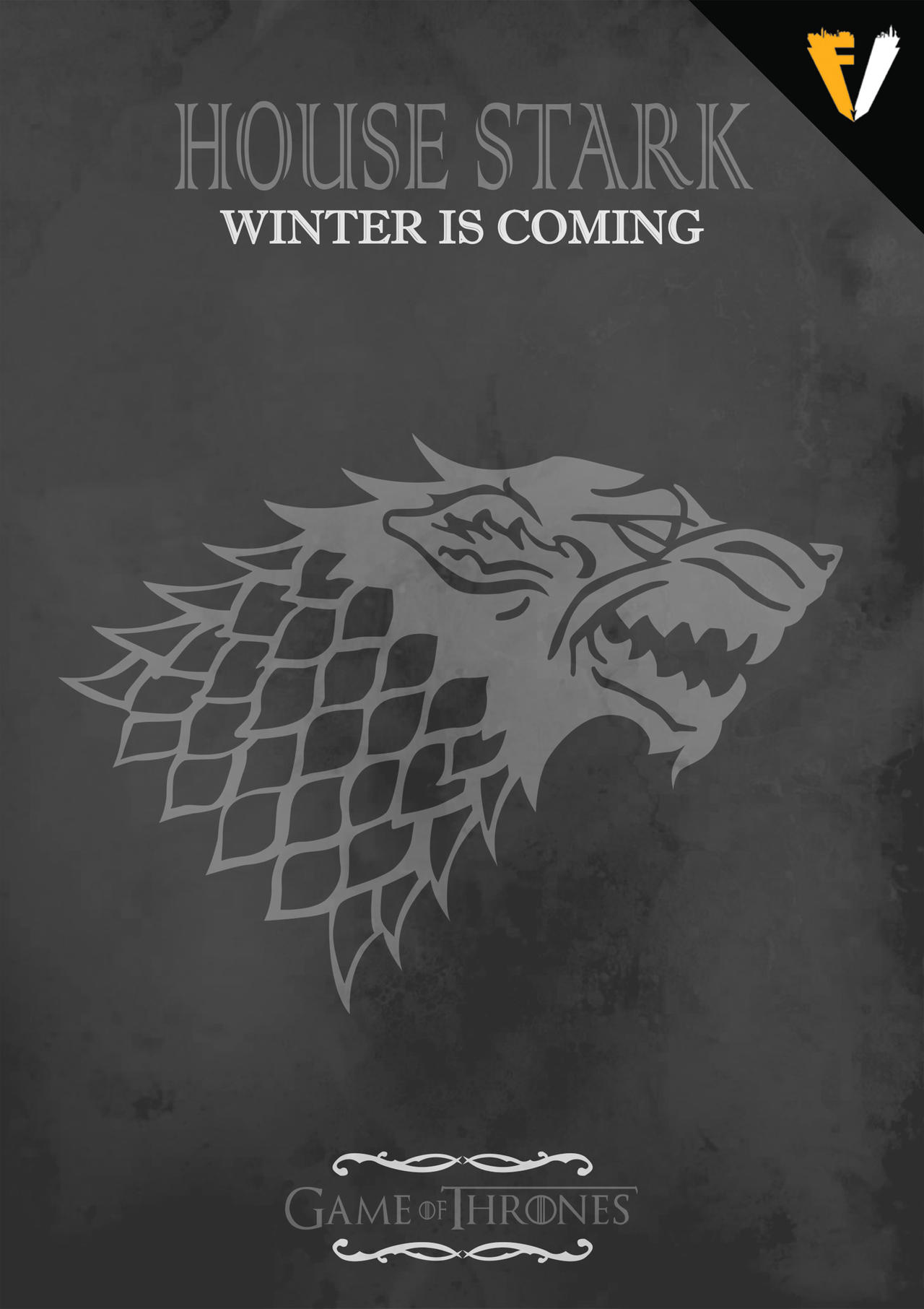 Game Of Thrones House Stark By Fallenv3gas On Deviantart