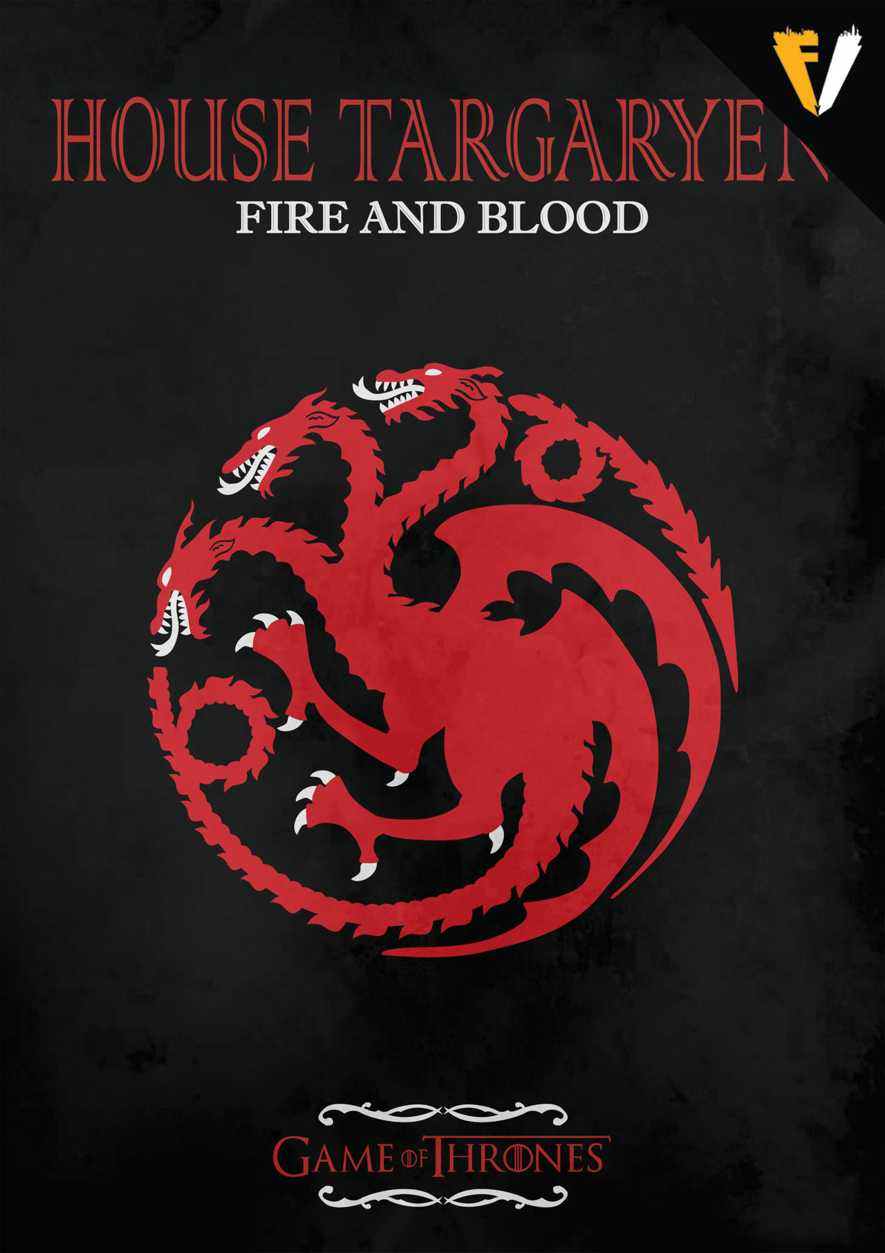 Game Of Thrones House Targaryen By Fallenv3gas On Deviantart