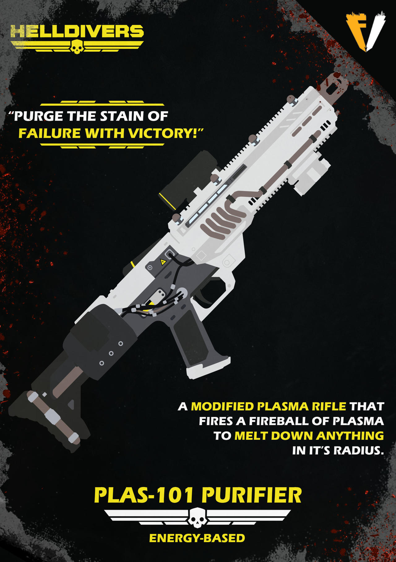 Helldivers | PLAS-101 Purifier by FALLENV3GAS on DeviantArt