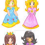 Nintendo Princesses by FireFiriel on DeviantArt