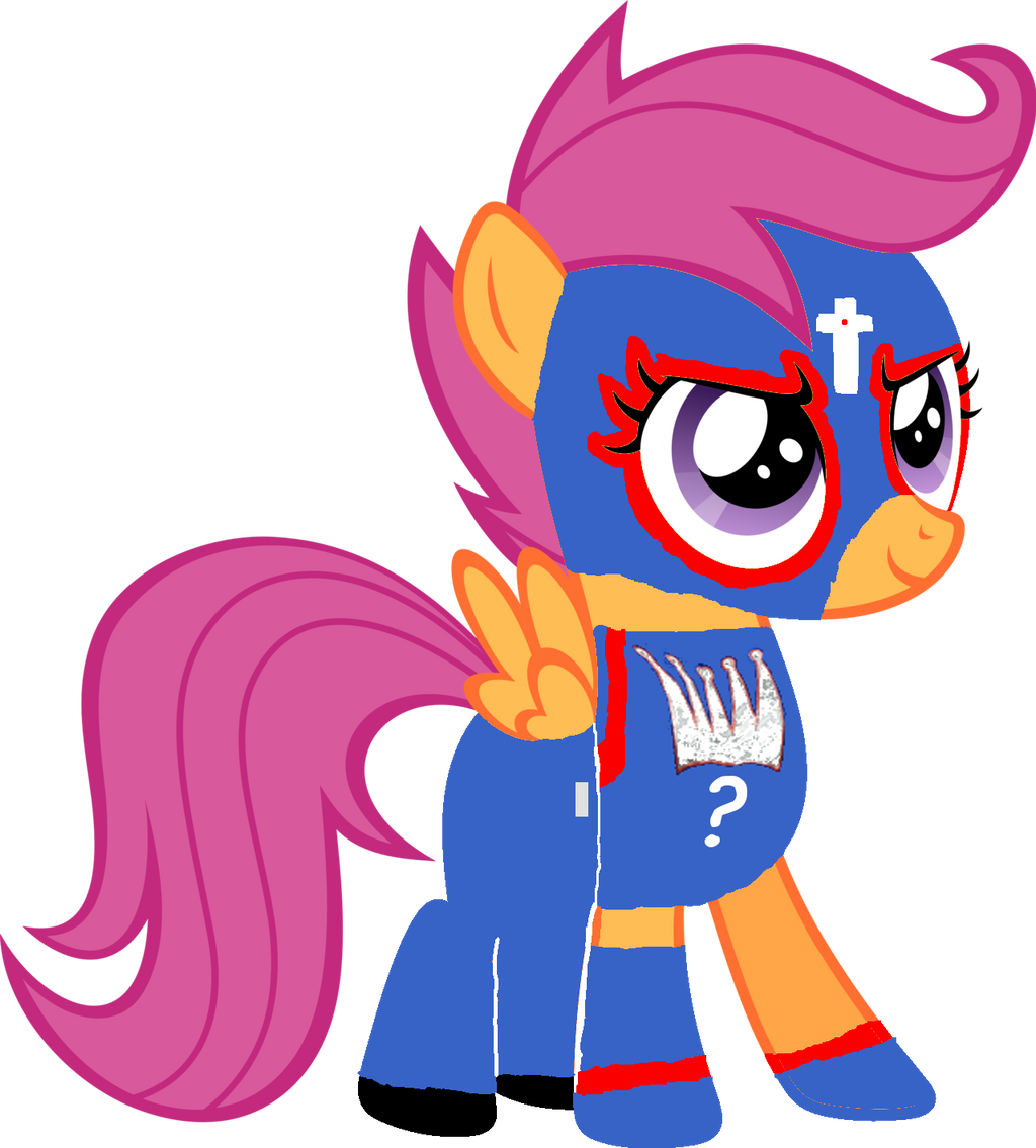 Scootaloo As Rey Mysterio