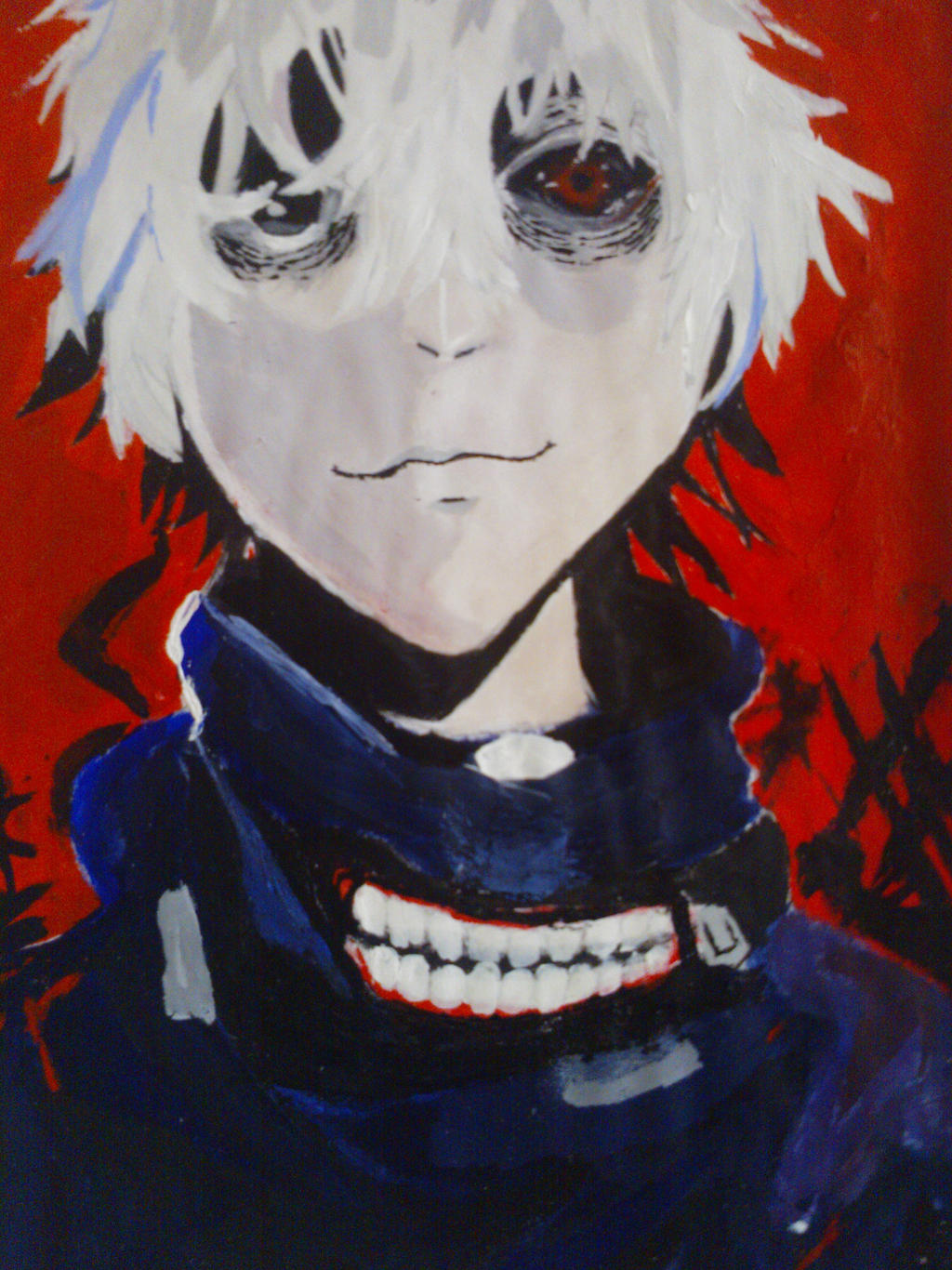 Tokyo Ghoul Kaneki Painting By Domdom4628 On Deviantart Tokyo Ghoul Kaneki Painting By Domdom4628 On Deviantart