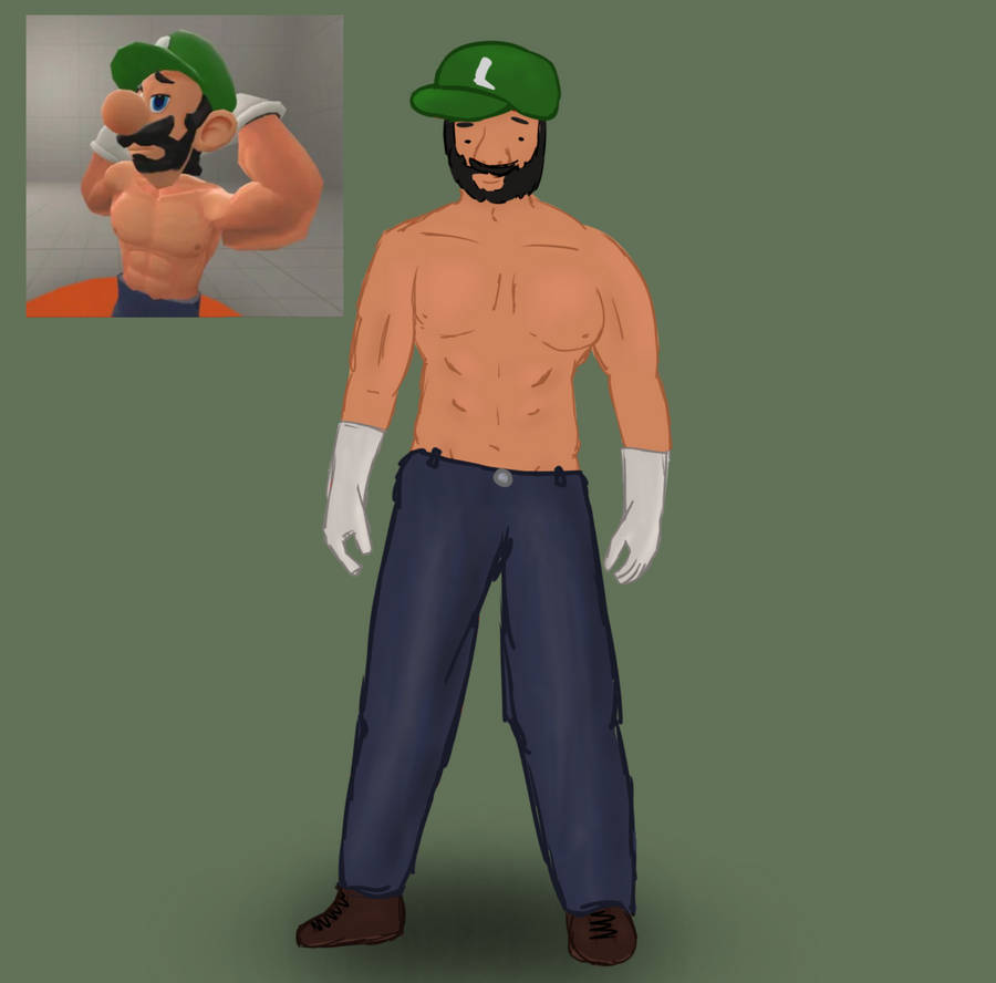 Buff Luigi Fanart by Cutebunny9228 on DeviantArt