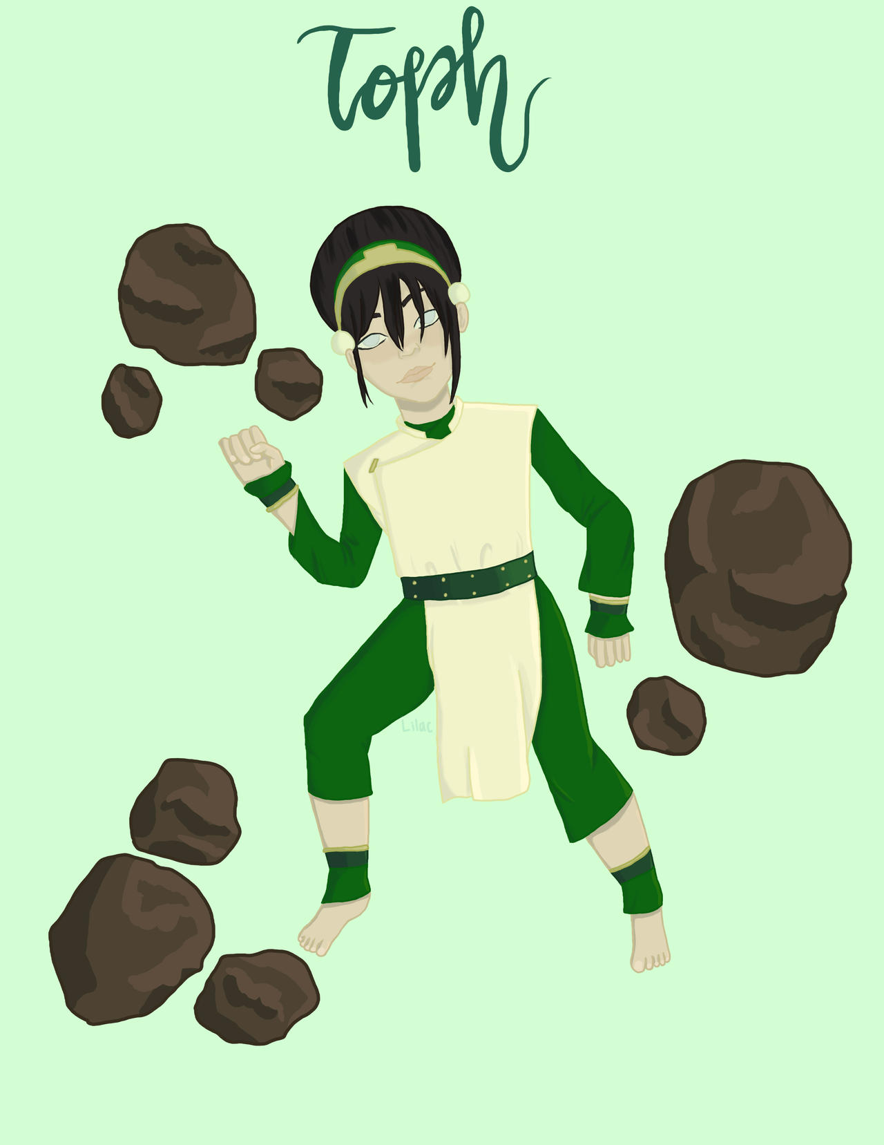 Earthbender Deviantart Toph-The Greatest Earthbender by LilacOrbArt on DeviantArt