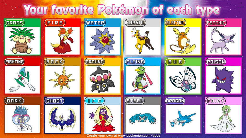 Theme Pokemon Roster by CrusherMania on DeviantArt