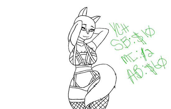    ych auction YCH PIN UP LINGRIE lined