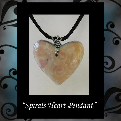 Spirals Heart Pendant