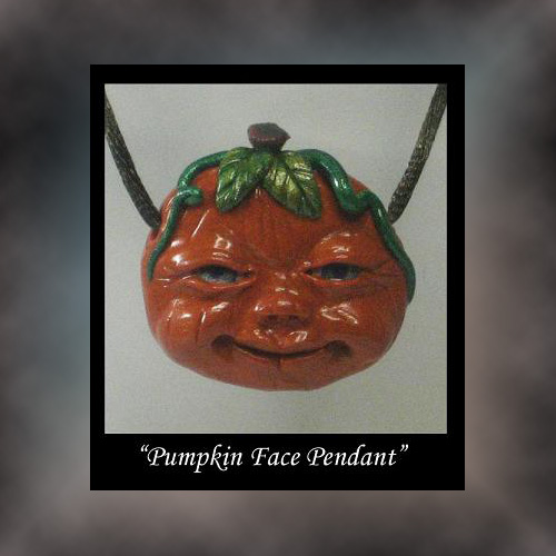 Pumpkin Face Pendant Fall