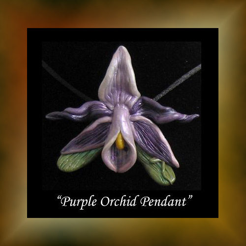 Orchid Purple Pendant