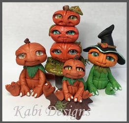 Polymer clay Fall Fantasy Handmade creatures