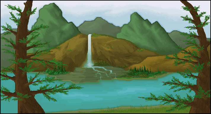 MS paint landscape